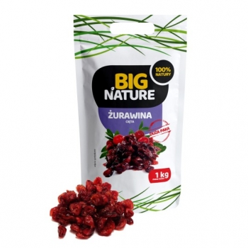 Żurawina Suszona Cięta 1 kg Big Nature