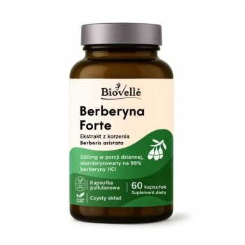 Berberyna HCl Forte z Chromem 60kaps Biovelle