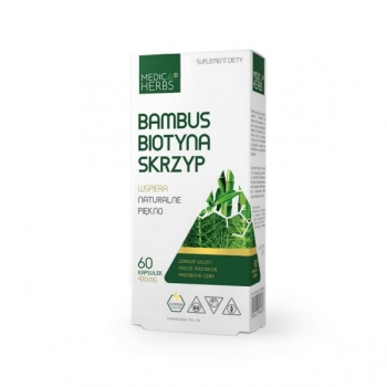 Bambus, biotyna, skrzyp 60 kaps Medica Herbs