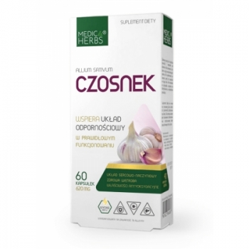 Czosnek wyciąg 60 kaps Medica Herbs