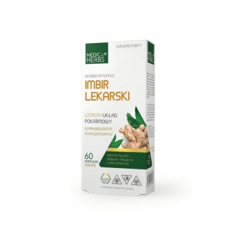 Imbir lekarski wyciąg 60 kaps Medica Herbs