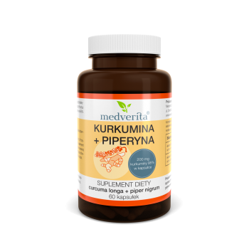 Kurkumina z piperyną 60 kaps Medverita