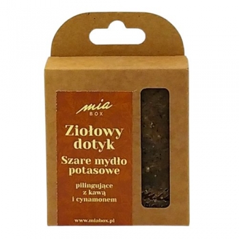 Szare mydło potasowe z kawą i cynamonem 125 g Miabox
