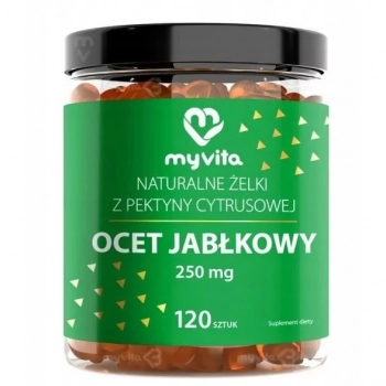 Żelki Naturalne z Octem Jabłkowym 120 żelek Myvita