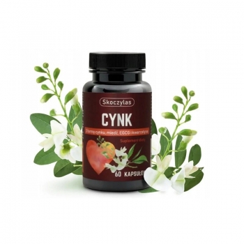 Cynk 3 Formy, Miedź, EGCG i Kwercetyna 60 kaps Skoczylas