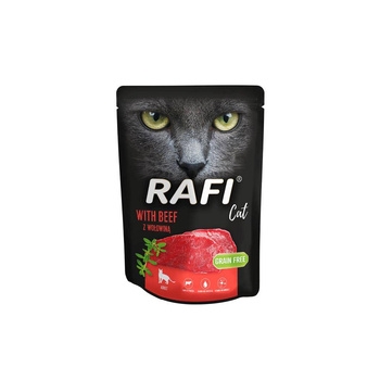 Mokra karma Wołowina 300 g 1 sasz Rafi Cat
